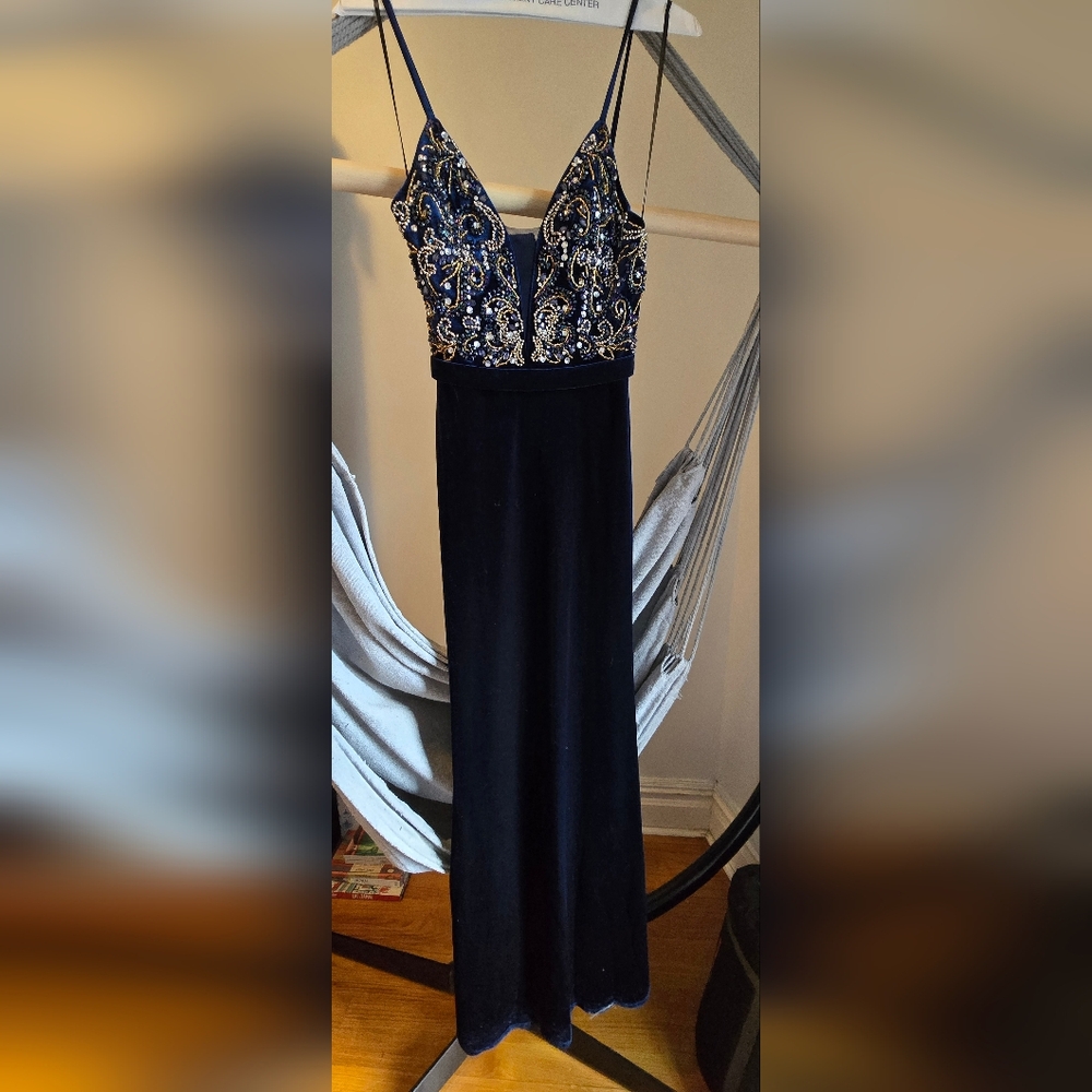 Betsy & Adam Black and Blue Gown